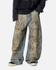 MNML Stitched Barrel Denim Pants Vintage Blue