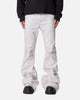 MNML Super Stacked Denim Jeans White