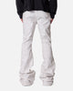 MNML Super Stacked Denim Jeans White