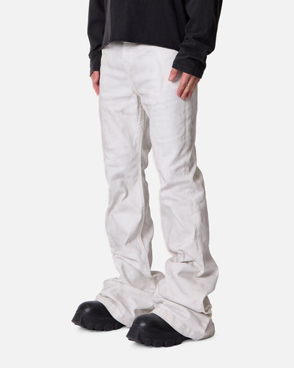 MNML Super Stacked Denim Jeans White