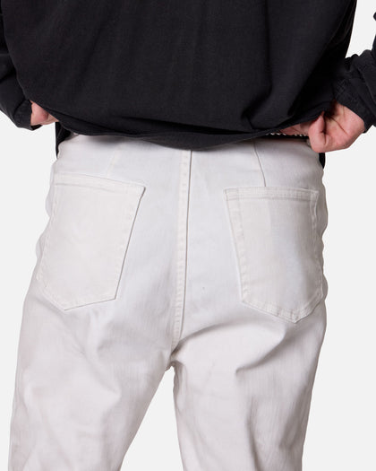 MNML Super Stacked Denim Jeans White