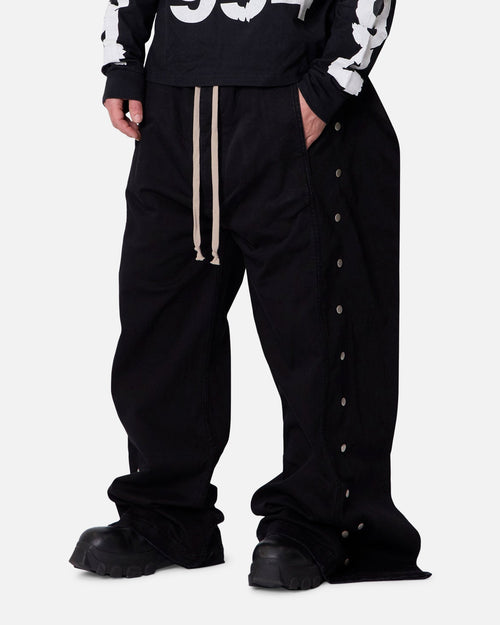 MNML Wide Panel Side Snap Pants Black