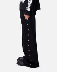 MNML Wide Panel Side Snap Pants Black