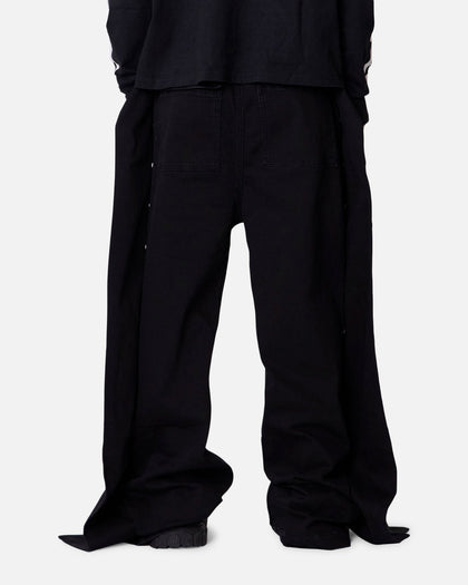 MNML Wide Panel Side Snap Pants Black
