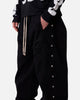 MNML Wide Panel Side Snap Pants Black
