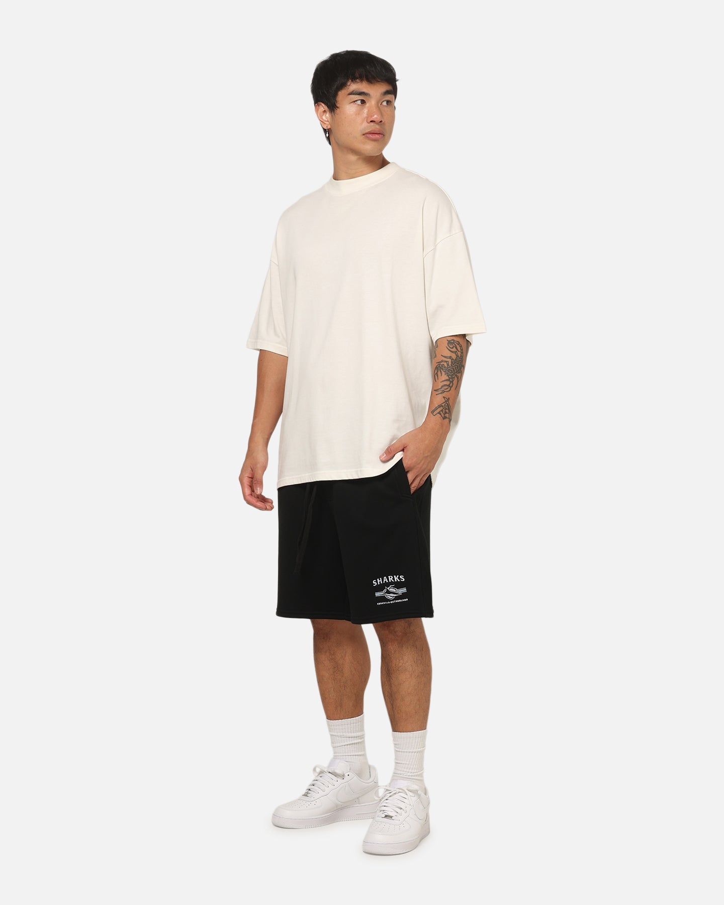 Bleacher Athletic Cronulla-Sutherland Sharks NRL 1908 Track Shorts