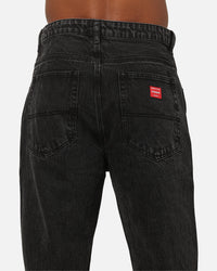 Thrills Lounger Jeans Black Rinse