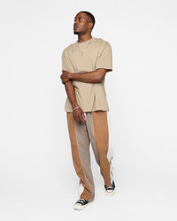 XXIII Charlie Wide Leg Pants Brown Combo Grey
