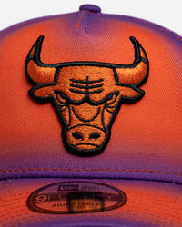 New Era Chicago Bulls 'Sunset Gradient' 9FORTY A-Frame Snapback Purple/Orange