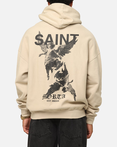 Saint Morta Heavens Boxy Hoodie Stone