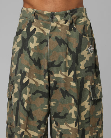 Loiter F-16 Balloon Cargo Pants Woodland Camo
