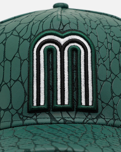 New Era Mexico National Baseball Team 'Croc Skin 2.0' 9FORTY A-Frame Snapback Dark Green