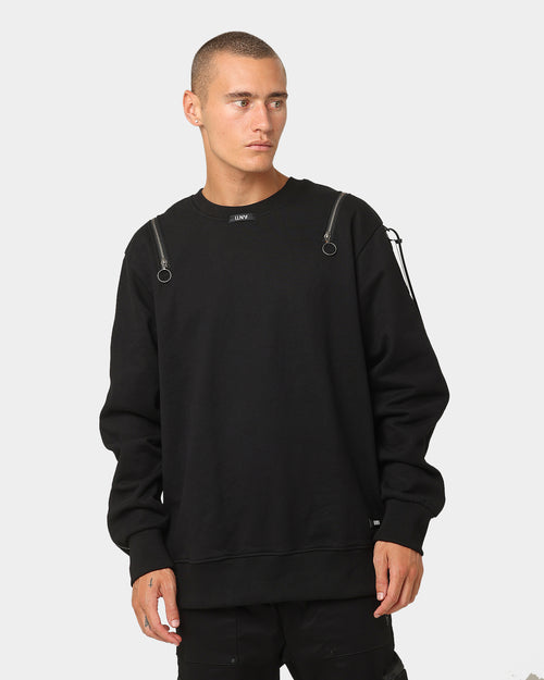 The Anti Order Man Made Zipper Crewneck Black/3M