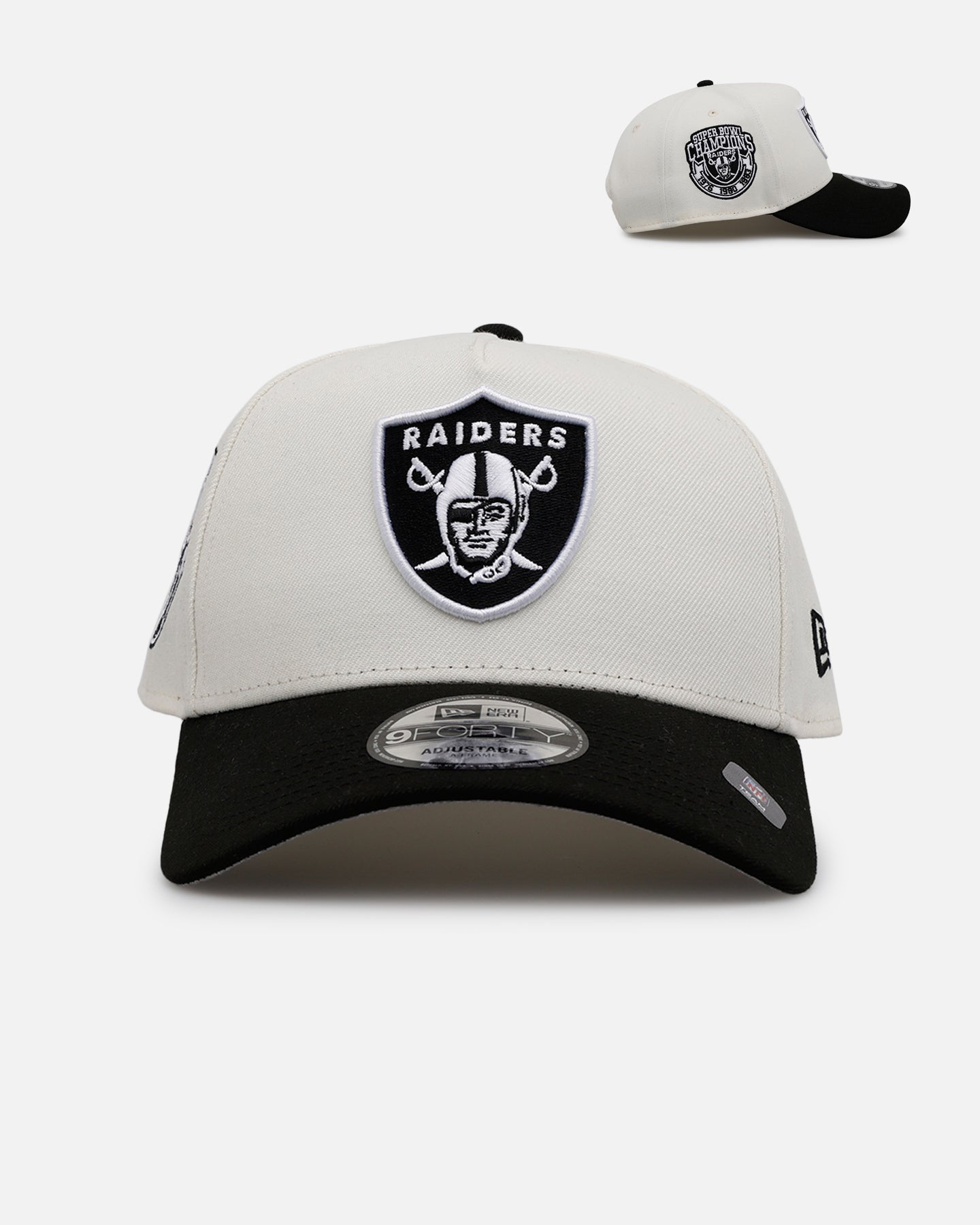 VEGASさま アンダーカバー　キャスケット New Era Las Vegas Raiders 'Chrome Black' 9FORTY A-Frame Snapback