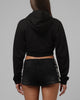 Loiter Women's Rodeo Cropped Zip Hoodie Black