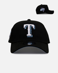 New Era Texas Rangers 'Black And Sky Blue' 9FORTY A-Frame Snapback Black/Sky Blue