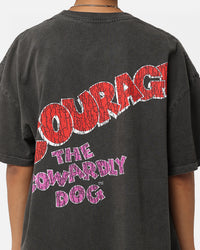 73Studio X Cartoon Network Courage Heavyweight T-Shirt Black Wash