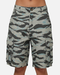 Carre Depot Cargo Shorts Tiger Camo