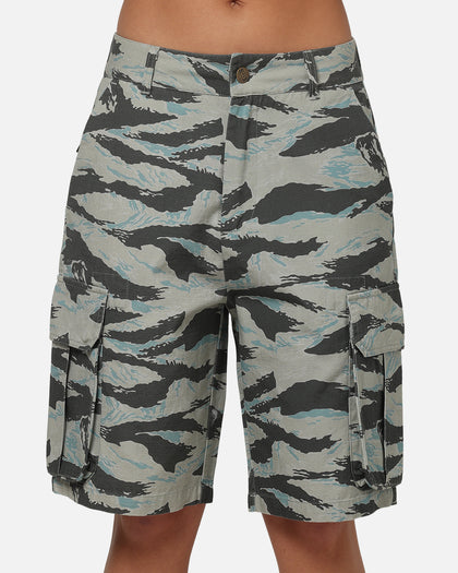 Carre Depot Cargo Shorts Tiger Camo