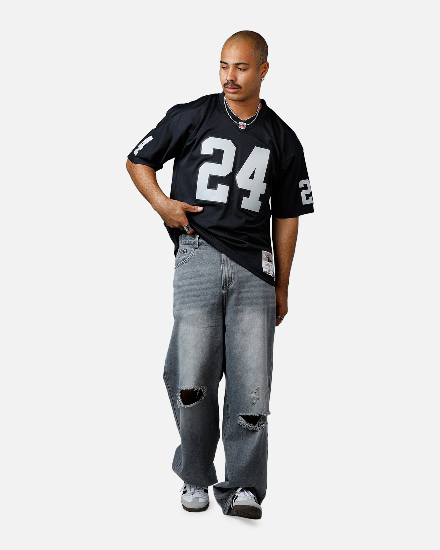 Mitchell & Ness Oakland Raiders Marshawn Lynch #24 2017 Home