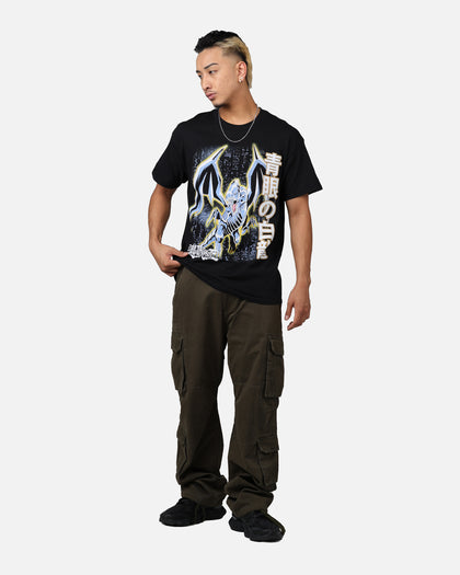 73Studio X Yu-Gi-Oh! Blue Eyes White Dragon T-Shirt Black