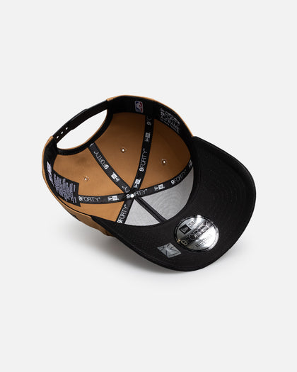 New Era Chicago Bulls "Wheat Black Suede" 9Forty A-Frame Snapback Beige/Khaki
