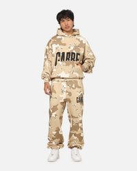 Carre Premium Essentials Hoodie Brown Camo