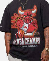 Mitchell & Ness Chicago Bulls '96 NBA Champs T-Shirt Faded Black