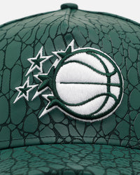 New Era Orlando Magic 'Croc Skin 2.0' 9FORTY A-Frame Snapback Dak Green