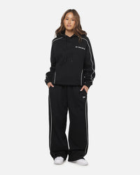 New Era Wide Leg Trackpants Black