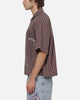 Worship Catharsis Box Crop Shirt Red Check