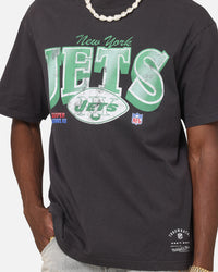 Mitchell & Ness New York Jets Arch T-Shirt Faded Black