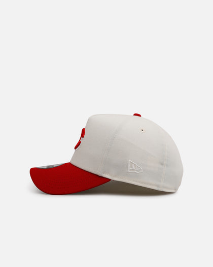 New Era Cincinnati Reds 'Team Color Visor' 9FORTY A-Frame Snapback Chrome/Official Team Color