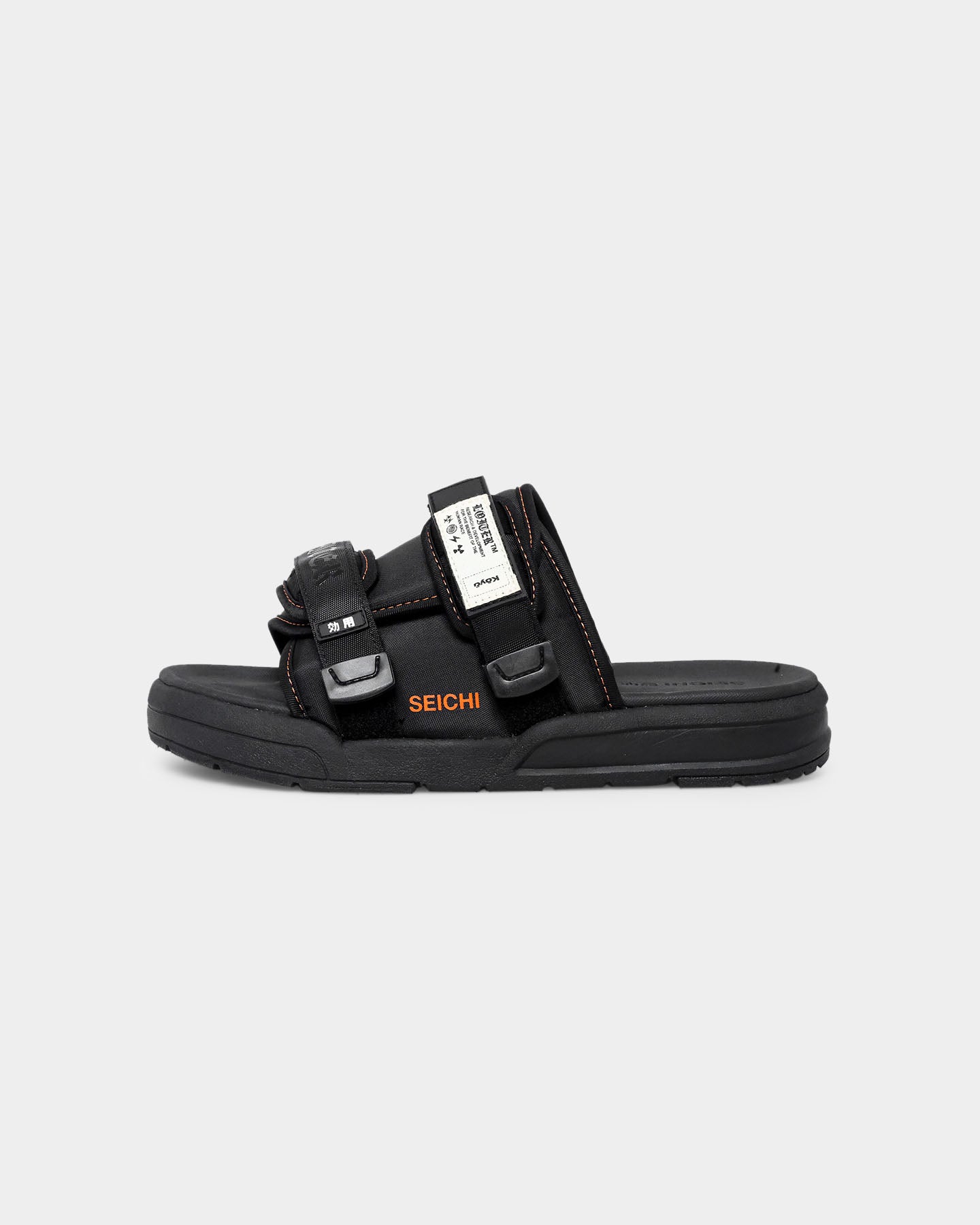 Seichi X Loiter Koyo Slides Black/Orange | Culture Kings US
