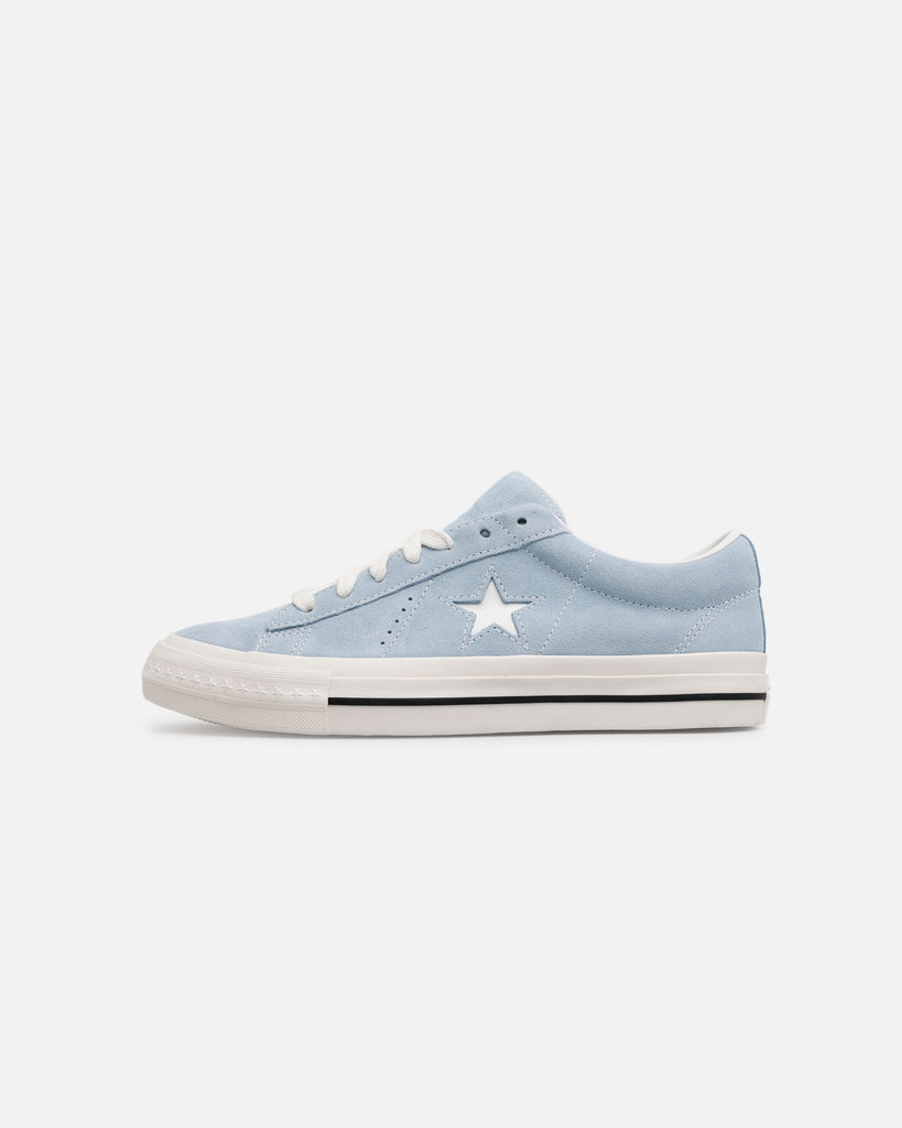 靴 CONVERSE ONE STAR OX White/Light Blue Converse CONS One Star Pro Ox Light Blue - White - Gold