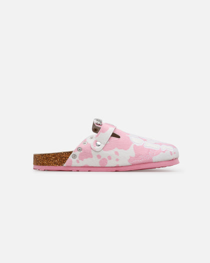 Octavious Marks Cow Fur Clogs Pink