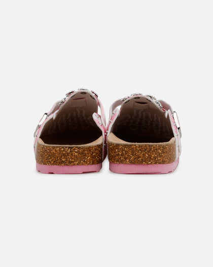 Octavious Marks Cow Fur Clogs Pink