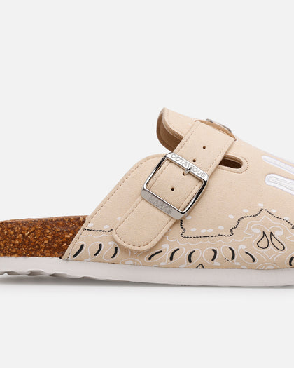 Octavious Marks Bandana Clogs Tan