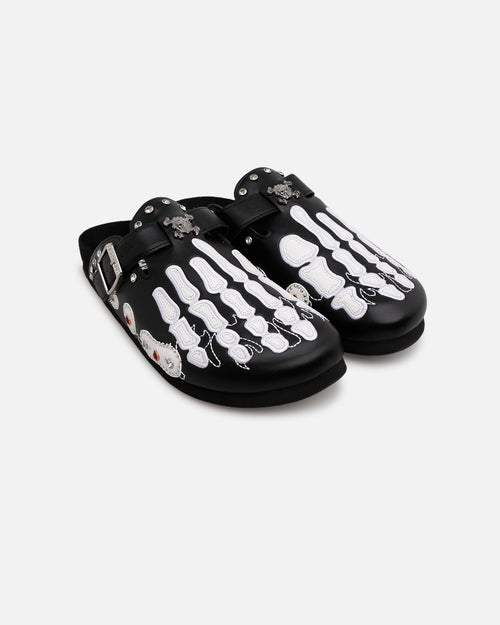 Octavious Marks Onyx Leather Clogs Black