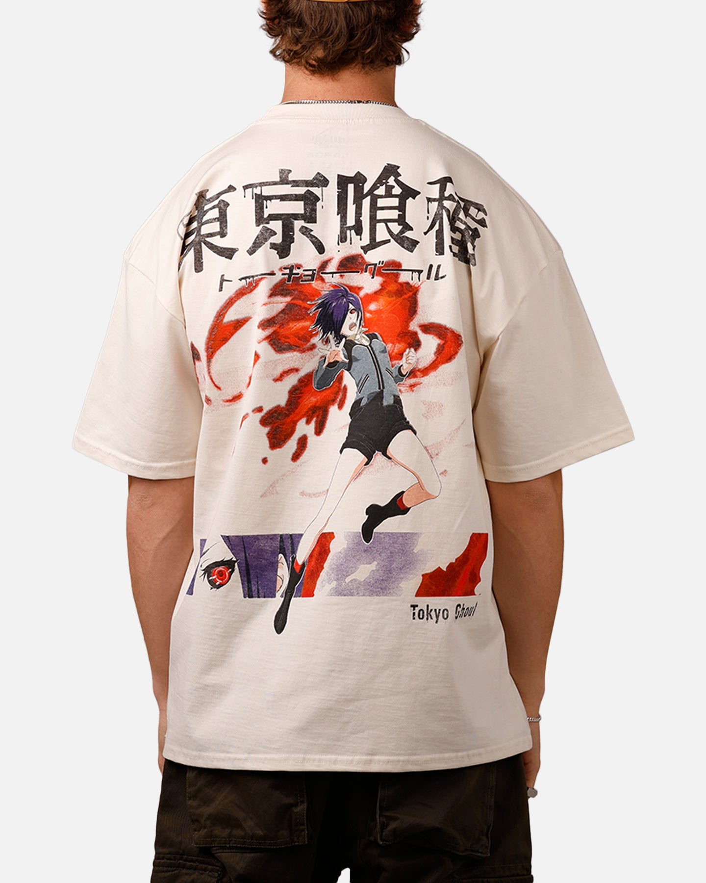 Goat Crew X Tokyo Ghoul Touka Vintage T-Shirt Off White | Culture