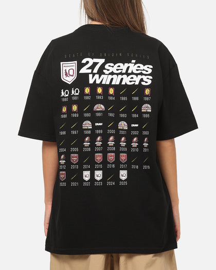 Mitchell & Ness Queensland Maroons 27 X Series Vintage T-Shirt Black