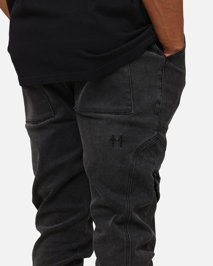 Saint Morta Aera Denim Joggers Black Shadow