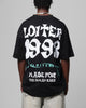 Loiter Staple Logo Drop T-Shirt Black