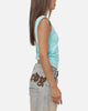 Ed Hardy Women's Cowl Back Top Dusty Blue