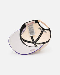 Mitchell & Ness Colorado Rockies 'Chainstitch Wordmark' Pro Pinch Snapback Purple