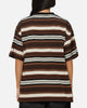 Carre Striped Pocket T-Shirt Brown Stripe
