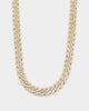 Saint Morta 18" Interlink Necklace 14mm Iced Gold