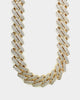 SAINT MORTA INTERLINK NECKLACE 20" ICED GOLD