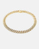 SAINT MORTA INTERLINK NECKLACE 20" ICED GOLD