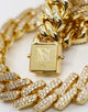 SAINT MORTA INTERLINK NECKLACE 20" ICED GOLD